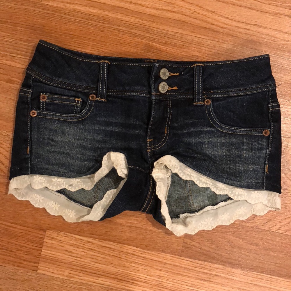 American Eagle stretch short denim shorts